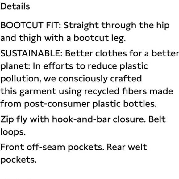 NWT! Banana Republic Navy Blue High-Rise Bootcut Pants - Multiple Sizes - Picture 3 of 3